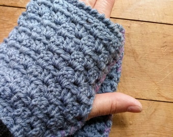 Crocheted Half Mitts