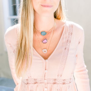 Necklace Adjustable &quot;Grit&quot; || Handmade || Charleston || Turquoise || Bridesmaid Gift || Holiday Accessories