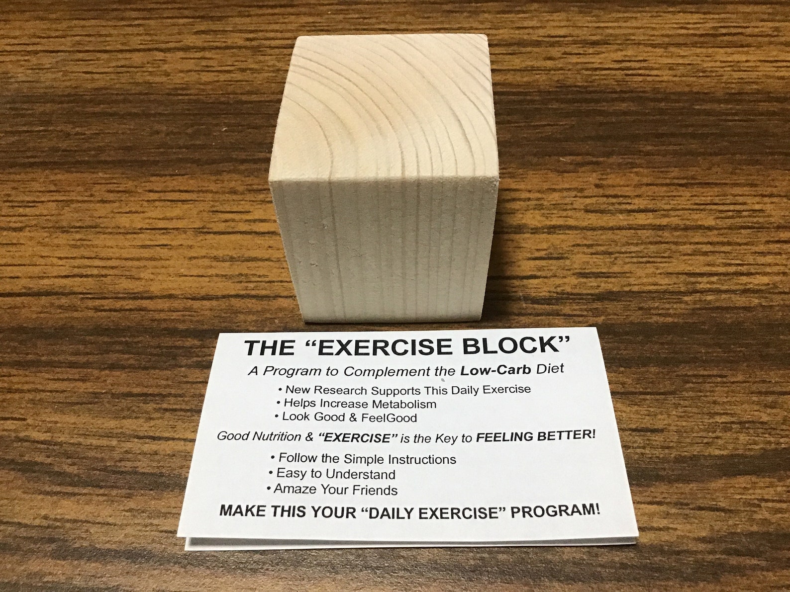 The Exercise Block Gag Funny Gift | Etsy