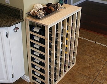 Creekside 48 Bottle Table Top Wood Wine Rack