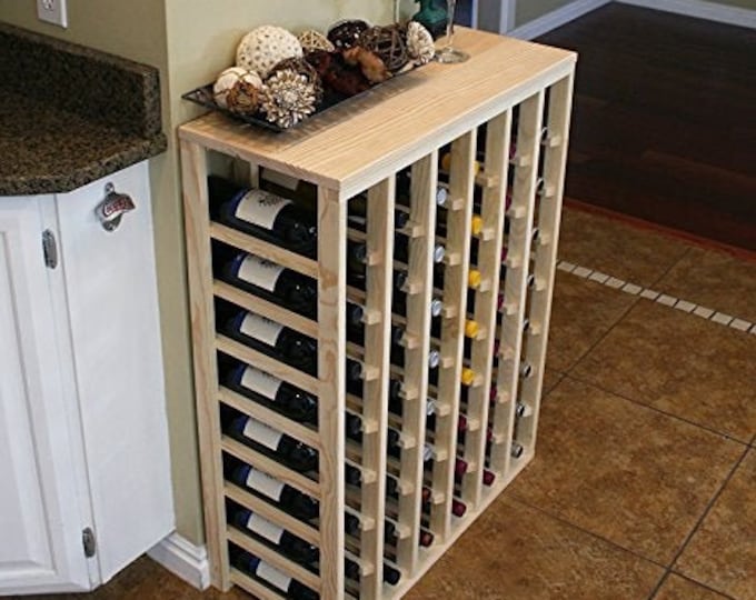 Creekside 48 Bottle Table Top Wood Wine Rack