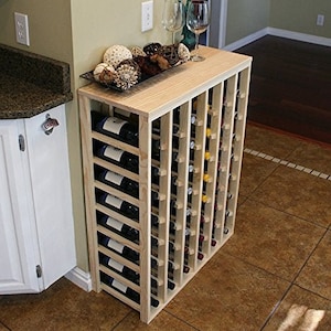 Creekside 48 Bottle Table Top Wood Wine Rack