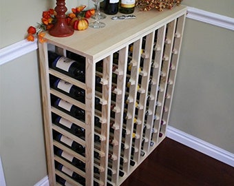 Creekside 56 Bottle Table Top Wood Wine Rack