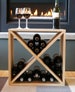 Creekside 24 Bottle Wine Cube Stackable Wood Wine Rack 