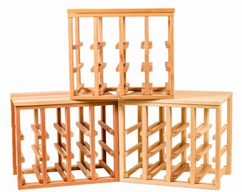 Creekside 12 Bottle Table Top Wood Wine Rack