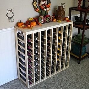 Creekside 64 Bottle Table Top Wood Wine Rack