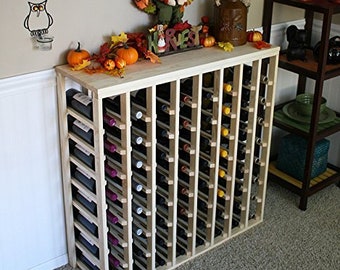 Creekside 64 Bottle Table Top Wood Wine Rack