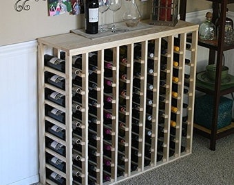 Creekside 72 Bottle Table Top Wood Wine Rack