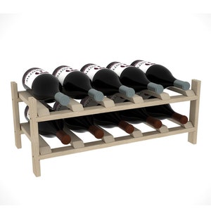Creekside Magnum 10 Bottle Modular Wood Wine Rack