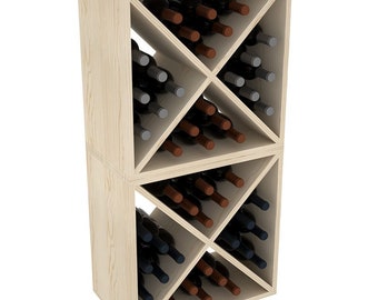 Creekside 24 Bottle (Set of 2) Wine Cube Stackable Wood Wine Rack