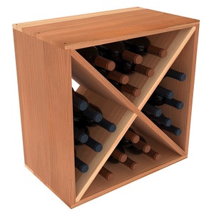 Creekside 24 Bottle Wine Cube Stackable Wood Wine Rack image 2