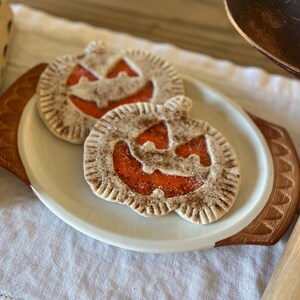 Primitive Faux Pumpkin Cookie: Rustic Halloween Decor 1 jumbo