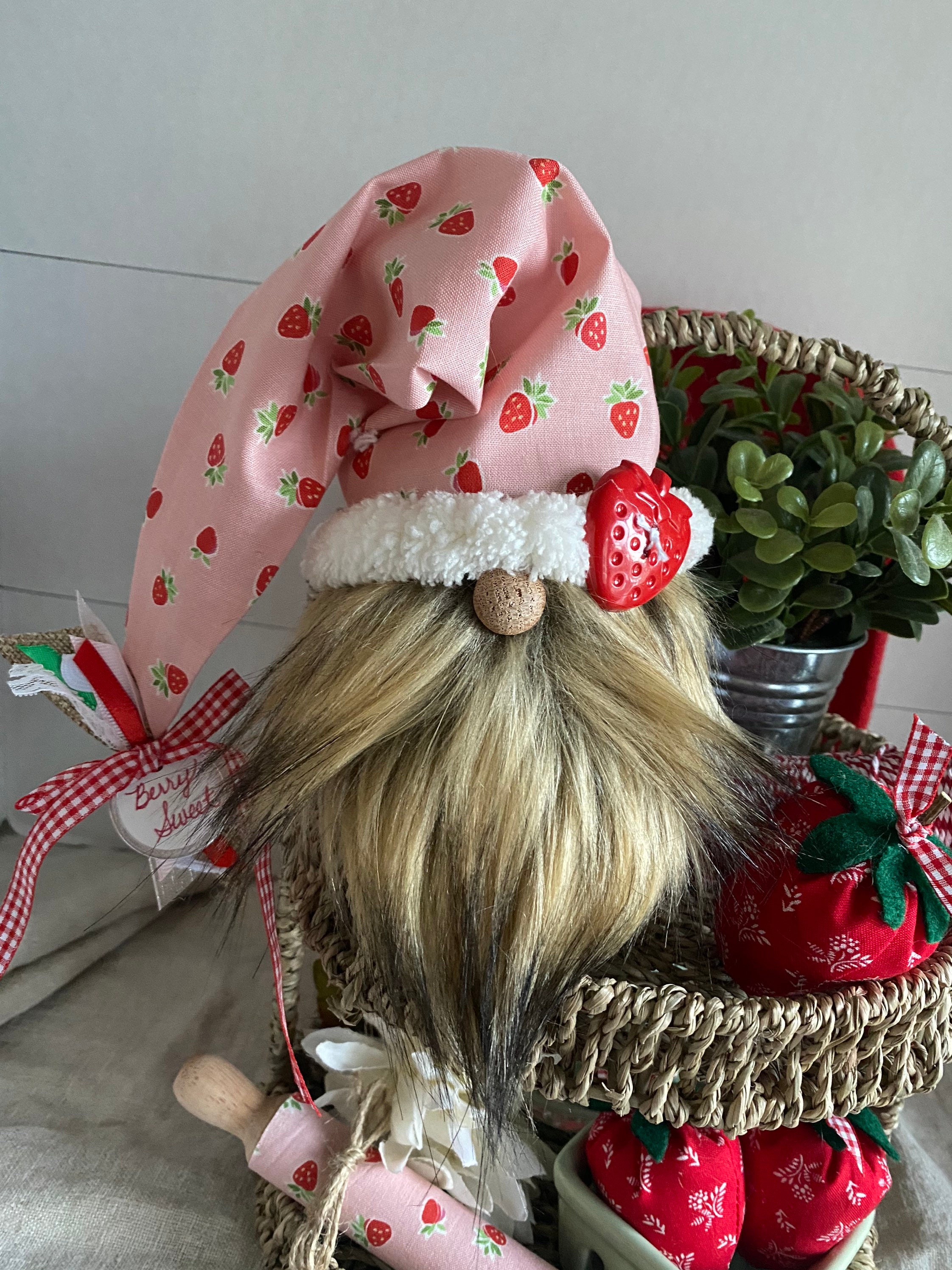 Strawberry Gnome/Gnomes/Strawberry Decor/Strawberry/Berry Etsy