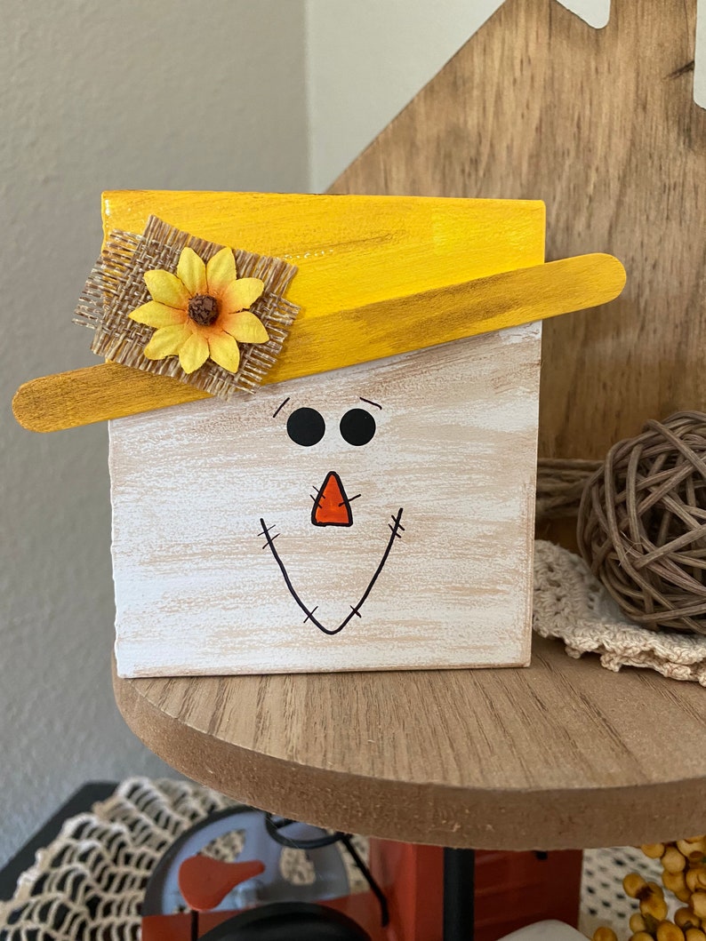 Halloween Wooden Blocks/halloween Decor/wood Blocks/halloween Etsy