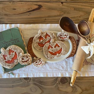 Primitive Faux Pumpkin Cookie: Rustic Halloween Decor image 13