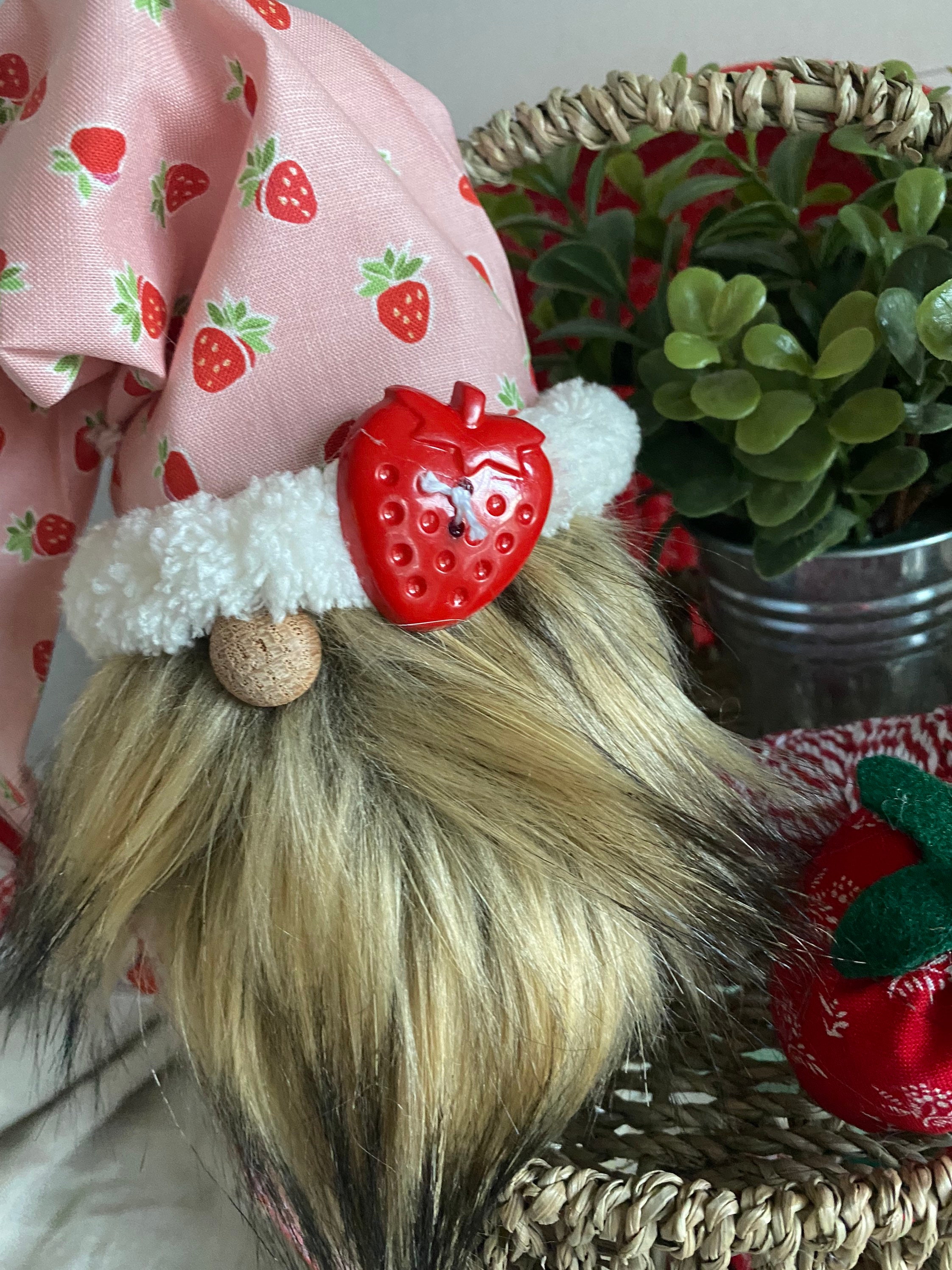 Strawberry Gnome/Gnomes/Strawberry Decor/Strawberry/Berry Etsy