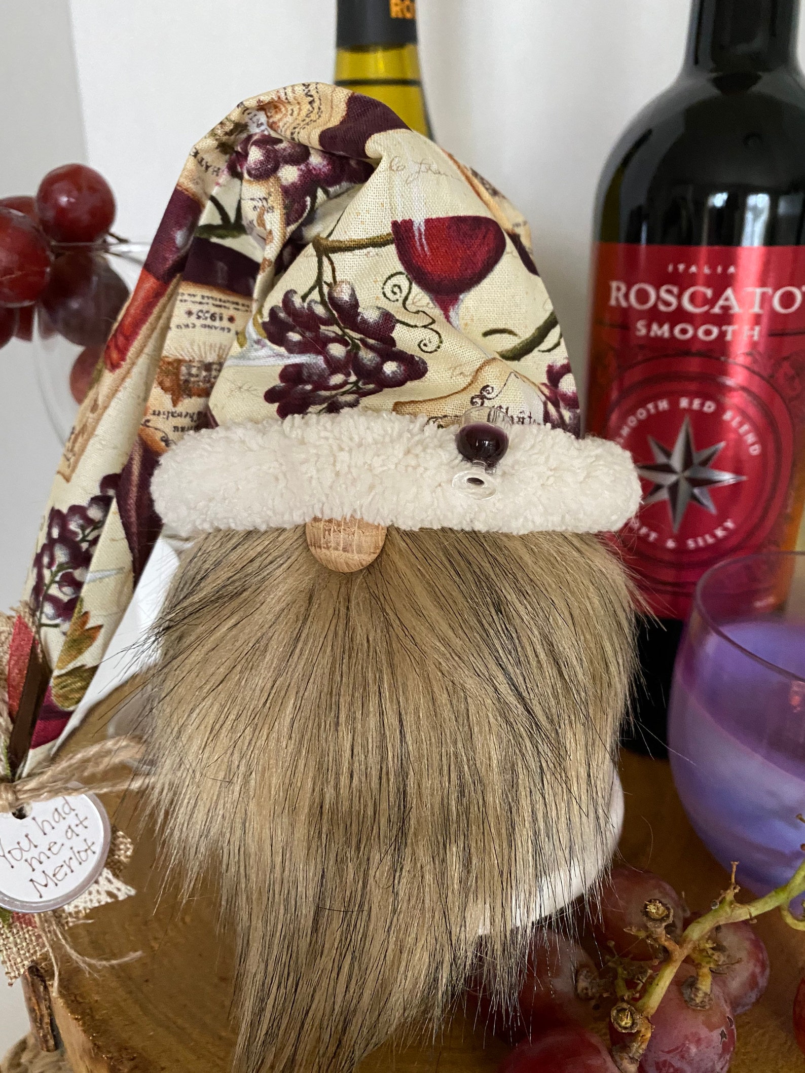 Wine lover Gnome/Wine lover/Gnome/Gnomes/Gnome Etsy