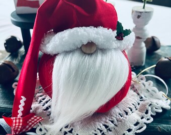 Santa Gnome/Gnomes/Gnome Decor/Santa Decor/Ho Ho Ho/Farmhouse Decor/Holiday/Christmas/Christmas gnome/Santa