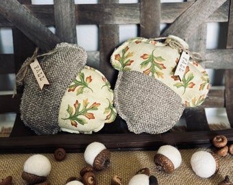 Acorn bowl filler/Tiered tray decor/Acorn Decor/Acorns Fall decor/Fall/Acorn Plushies/Acorns Ornie/Fall/Harvest