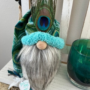 Peacock Gnome/Peacock/Gnomes/Farmhouse Decor/Tiered Tray Decor/Peacocks/