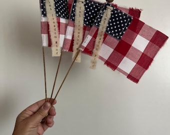 American flag/4th of July/Flag/Farmhouse Decor/Independence Day Decor/Red White Blue