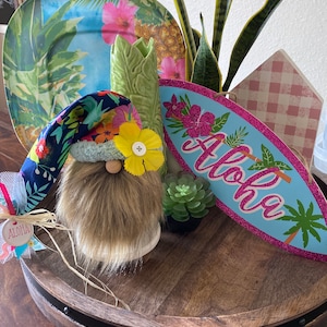 Hawai’i Gnome/Beach Gnome/Gnomes/Gnome Decor/Hawaiian Gnome/Hawaiian Decor