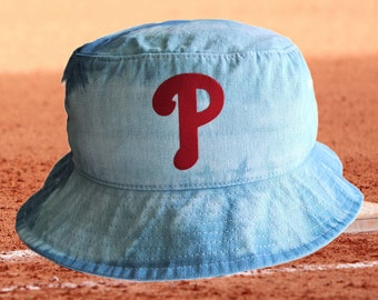 Phillies Tie-dyed Bucket Hat Baby blue