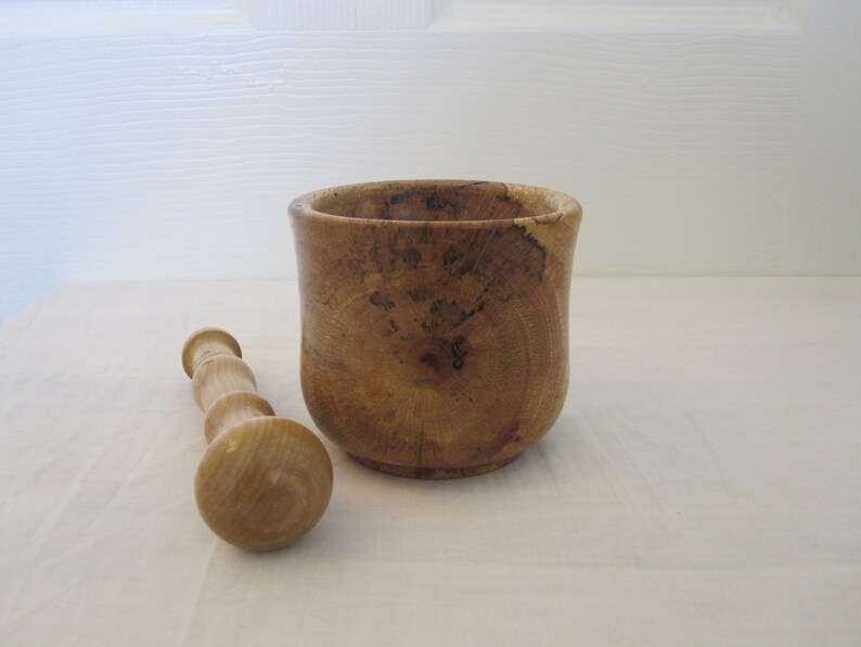 Spalted Red Oak Mortar /& Pestle