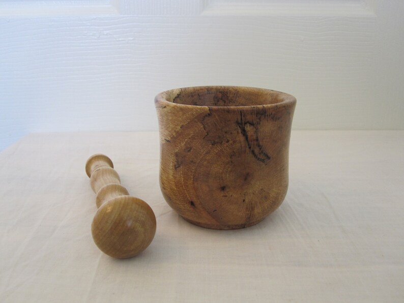 Spalted Red Oak Mortar /& Pestle