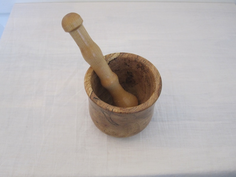 Spalted Red Oak Mortar /& Pestle