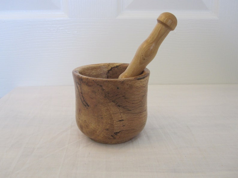 Spalted Red Oak Mortar /& Pestle