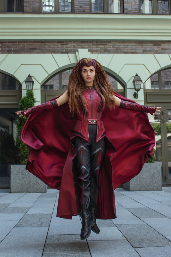 Buy Scarlet Witch Costume, Costume Witch Cosplay, Wanda Maximoff Outfit, Scarlet  Witch Halloween Costume, Wanda Outfit Scarlet With Cosplay Online in India  