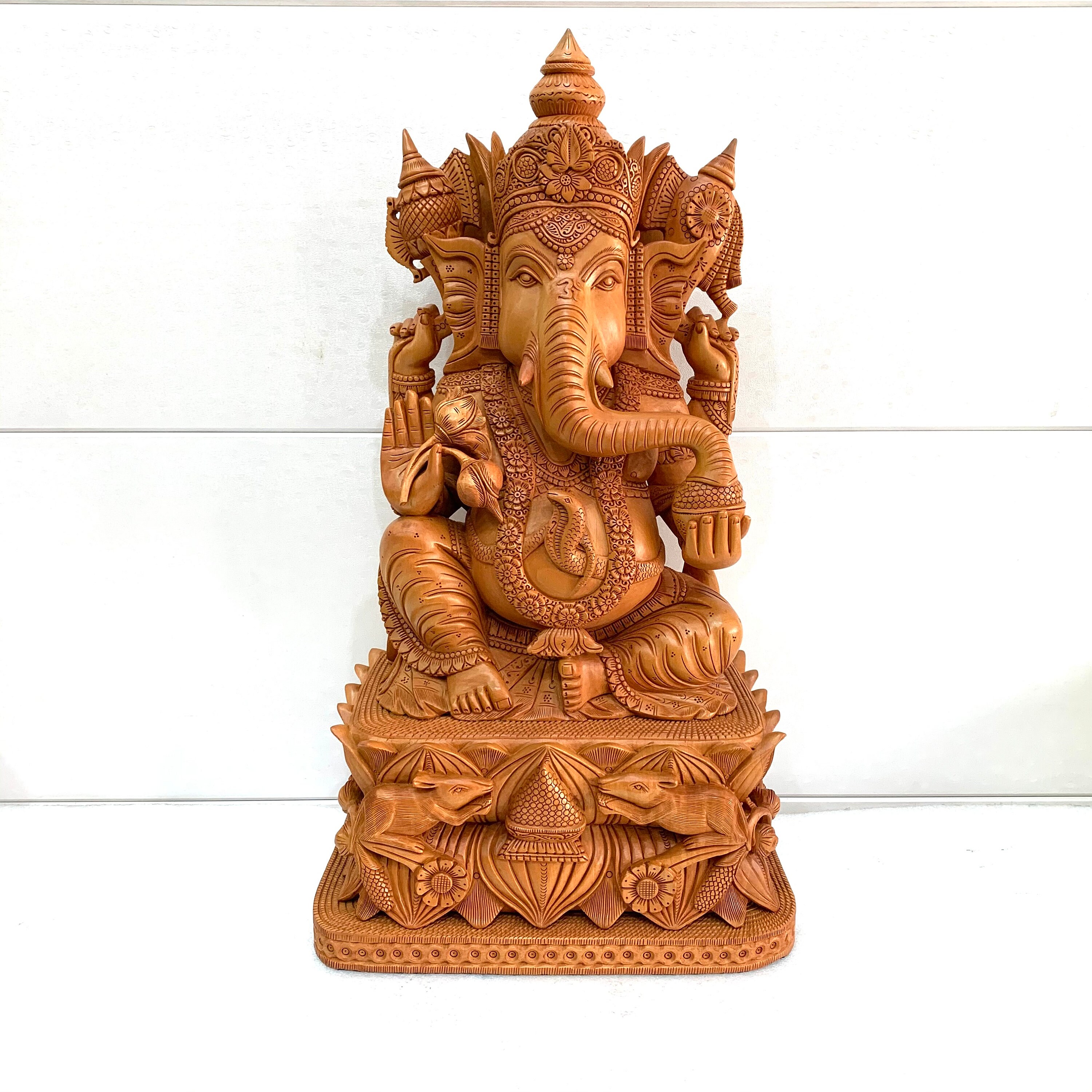 LARGE Ganesha statue 19 inches Ganesha Hindu god statue Etsy