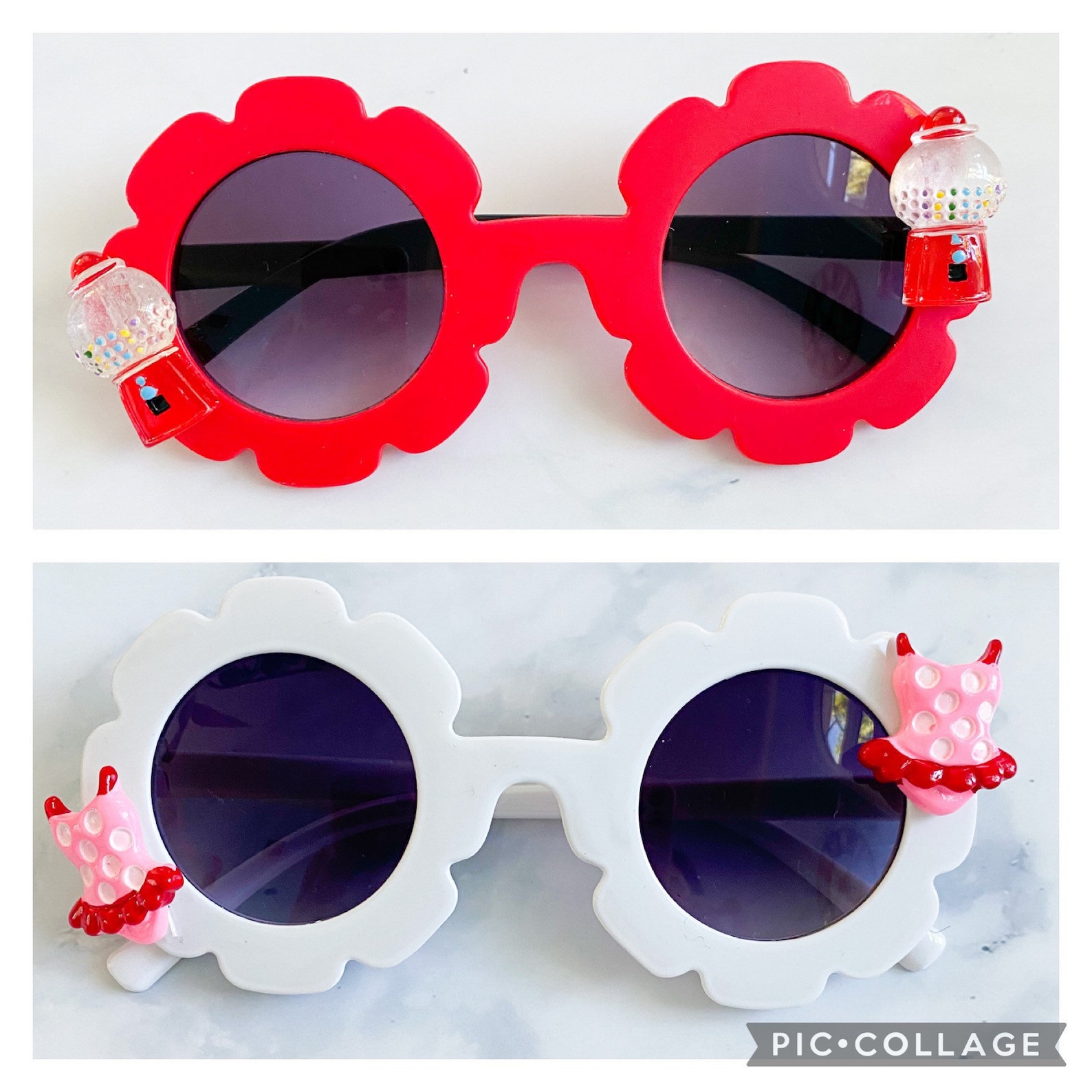 Baby Flower Sunglasses Flower Sunglasses Toddler Baby Etsy