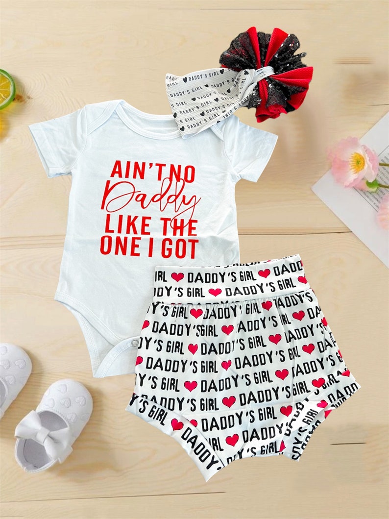 Daddy's Girl Baby Girl Outfit Father's Day Baby Girl Etsy