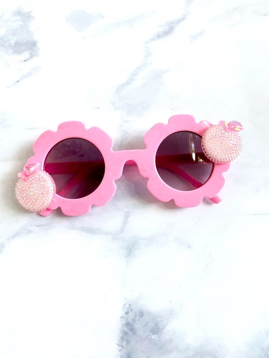 Lunettes de soleil roses à fleurs et turquoise pour enfant - Catimini