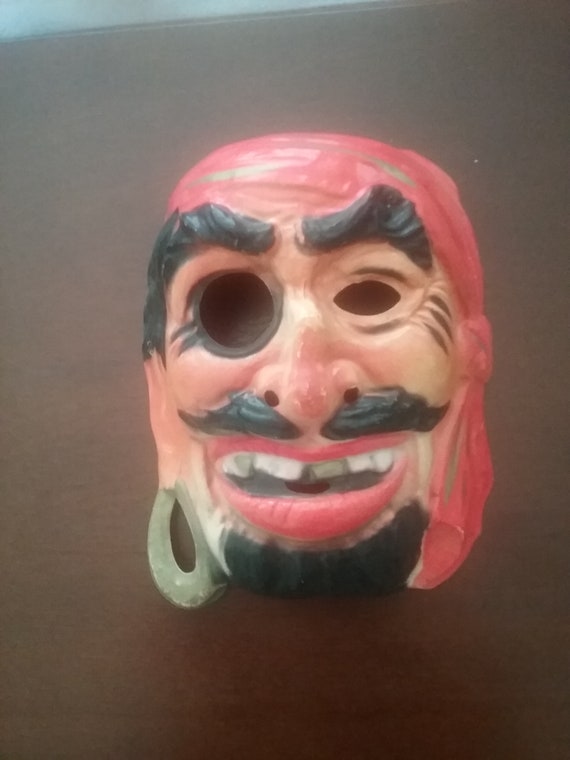 Vintage Pirate Ben Cooper Halloween Mask