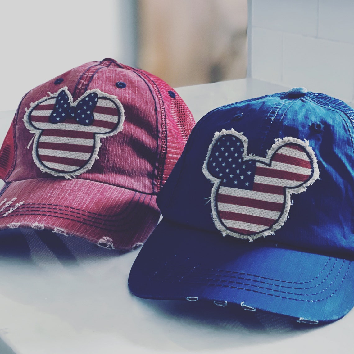 Disney AMERICANA inspired vintage trucker hat Etsy