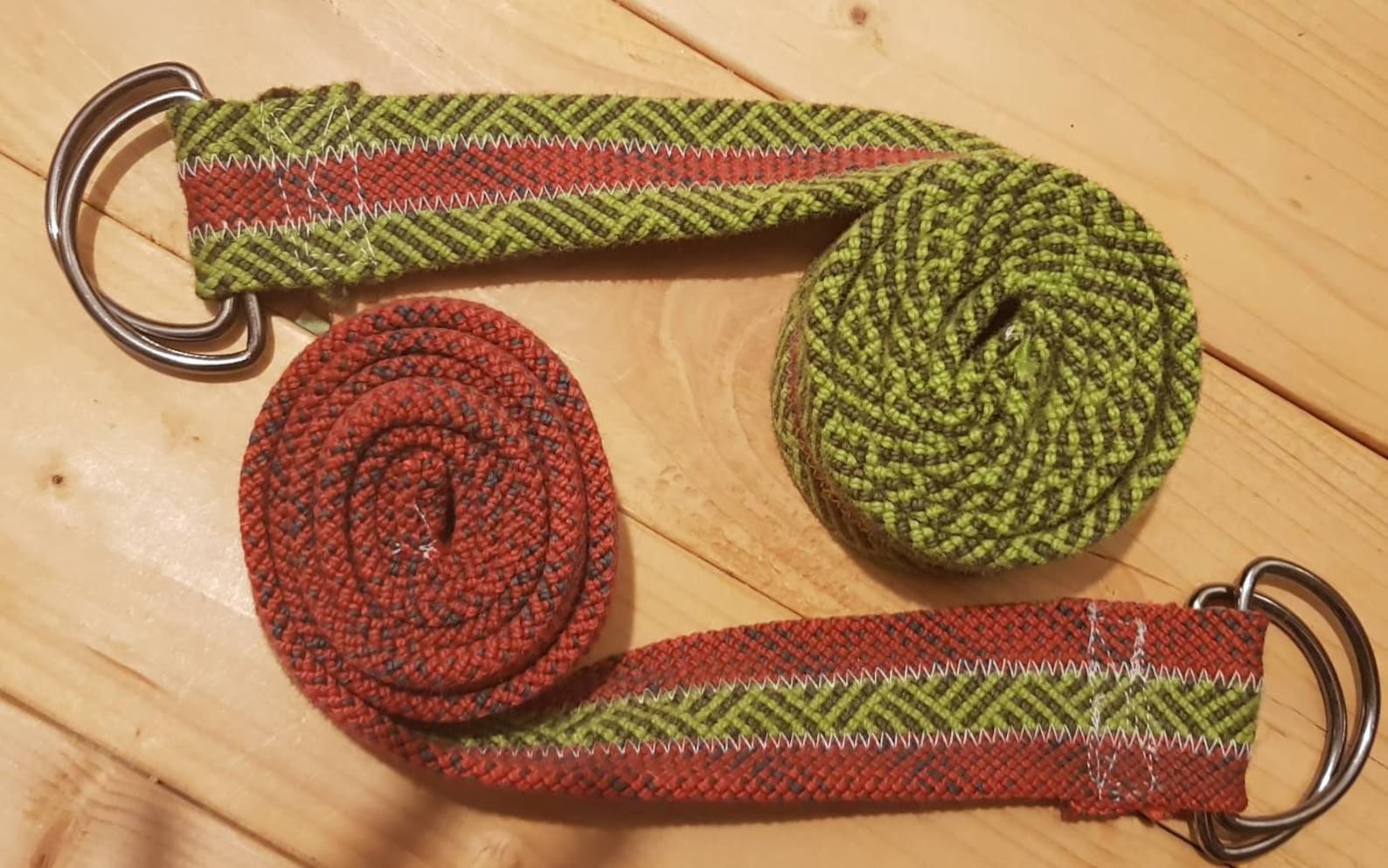 Climbing Rope Belt made from retired red and green climbing Etsy