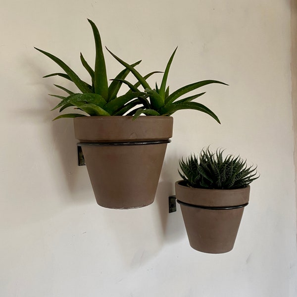 Single Pot Ring Planter Wall Mount Hanger