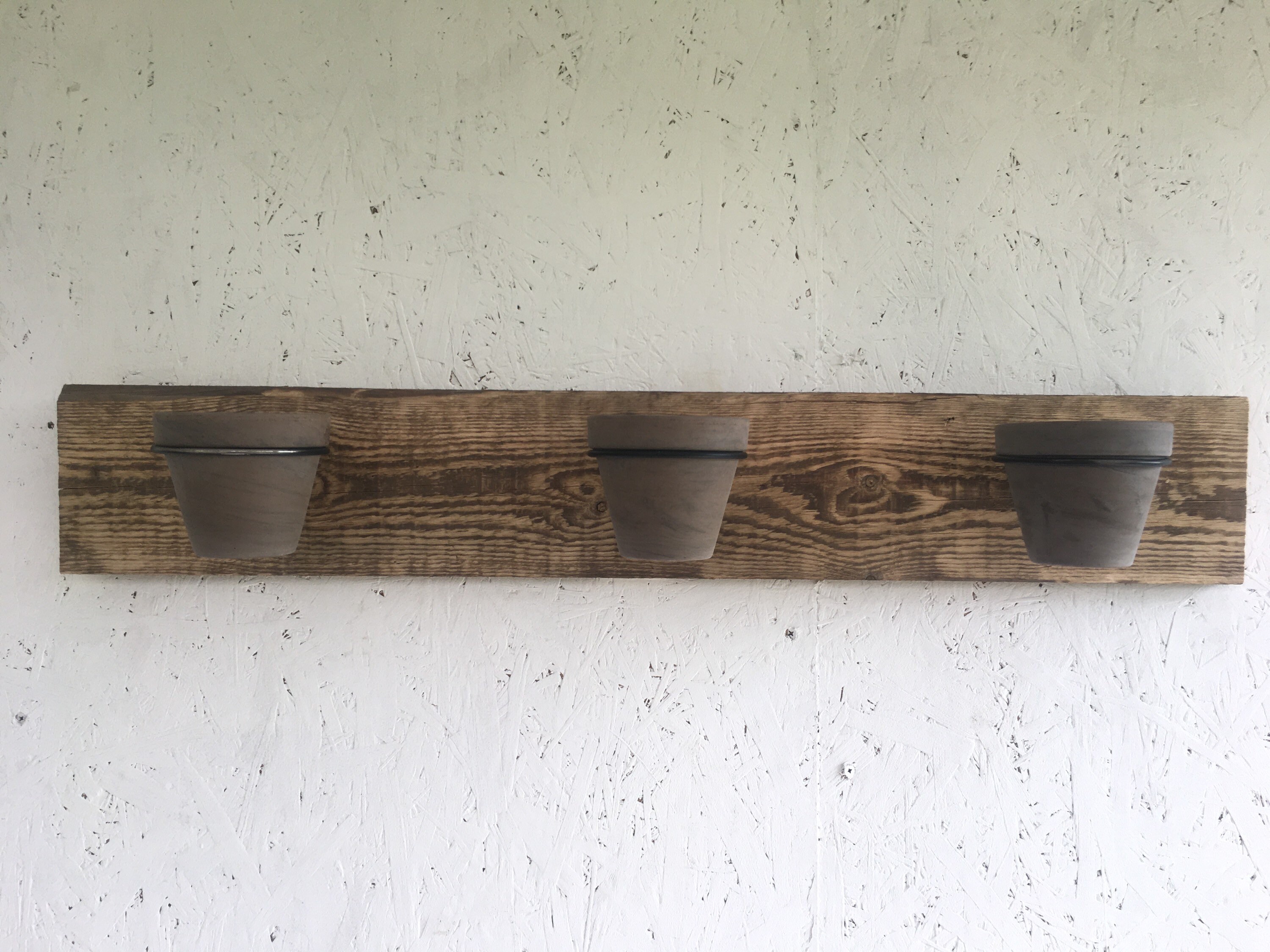 Wooden Wall Plant Hanger Portrait or Landscape Etsy