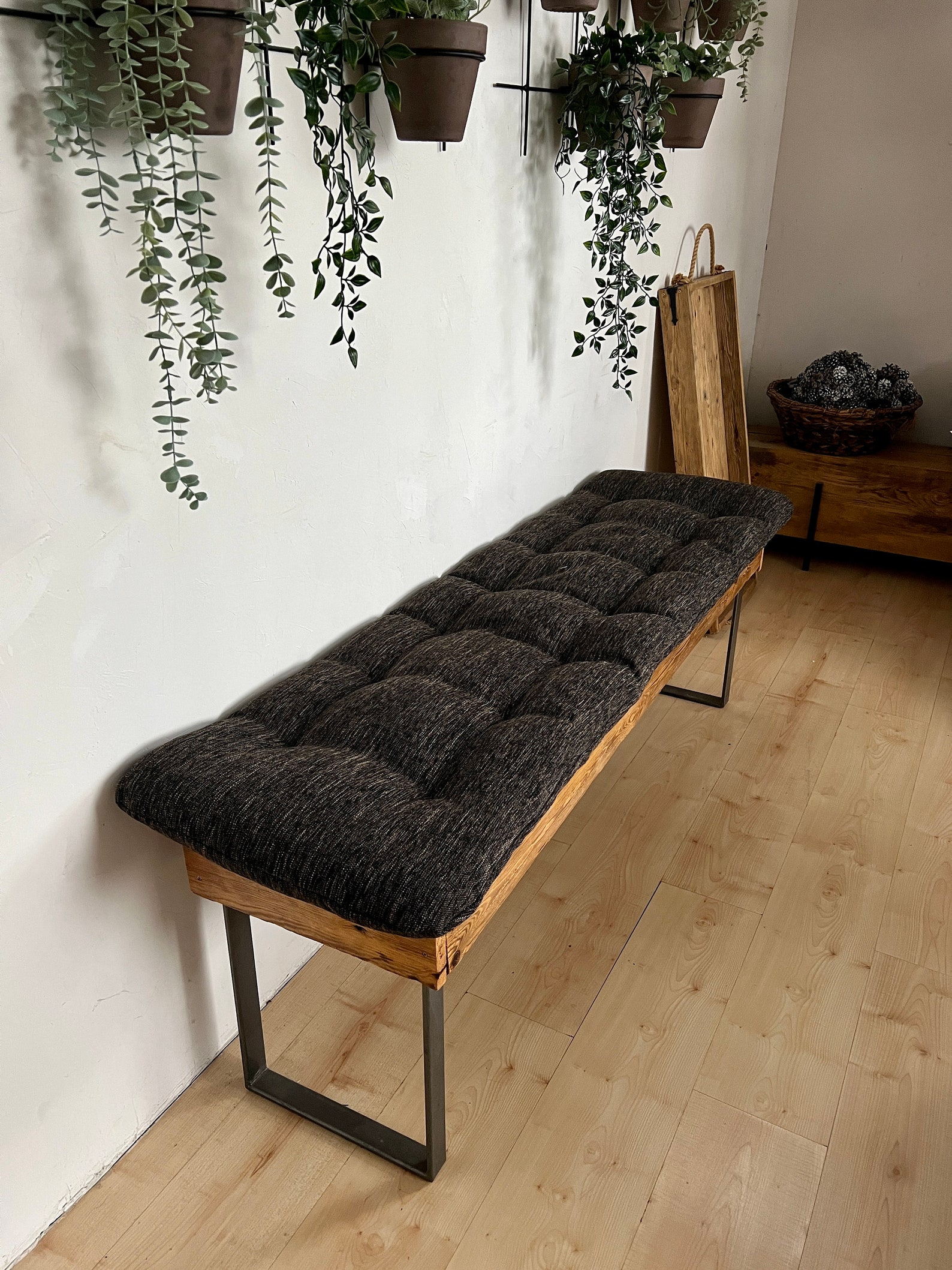 Custom Fluffy Tufted Bench Seat Cushion Window Seat Cushion Etsy