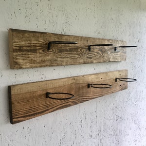 Horizontal Wooden Wall Hung Planter, Pot Hanger