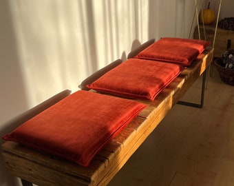 Untufted Removable Handmade Bench Seat Cushions