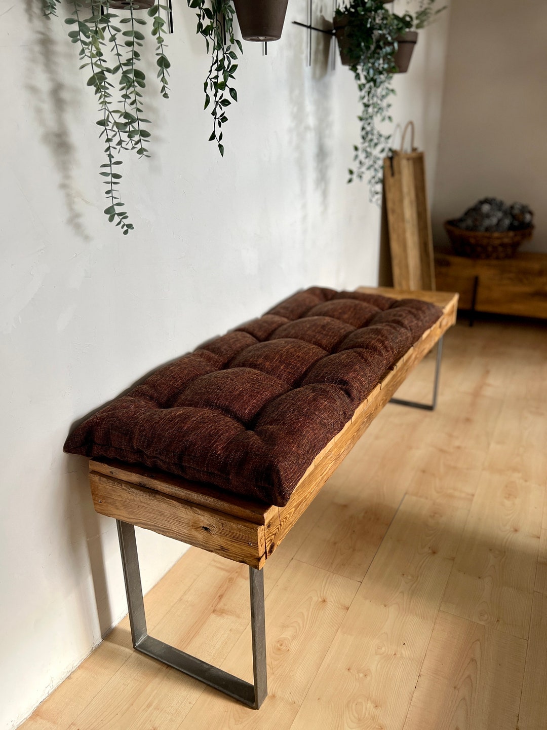 Custom Fluffy Tufted Bench Seat Cushion Window Seat Cushion Etsy