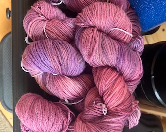 Echinacea Hand-dyed superwash wool