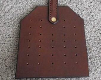 Texas Size Light Brown Leather Fly Swatter