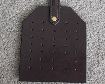 Texas Size Dark Brown Leather Fly Swatter
