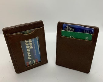 Minimalist Window Wallet- Dark Brown