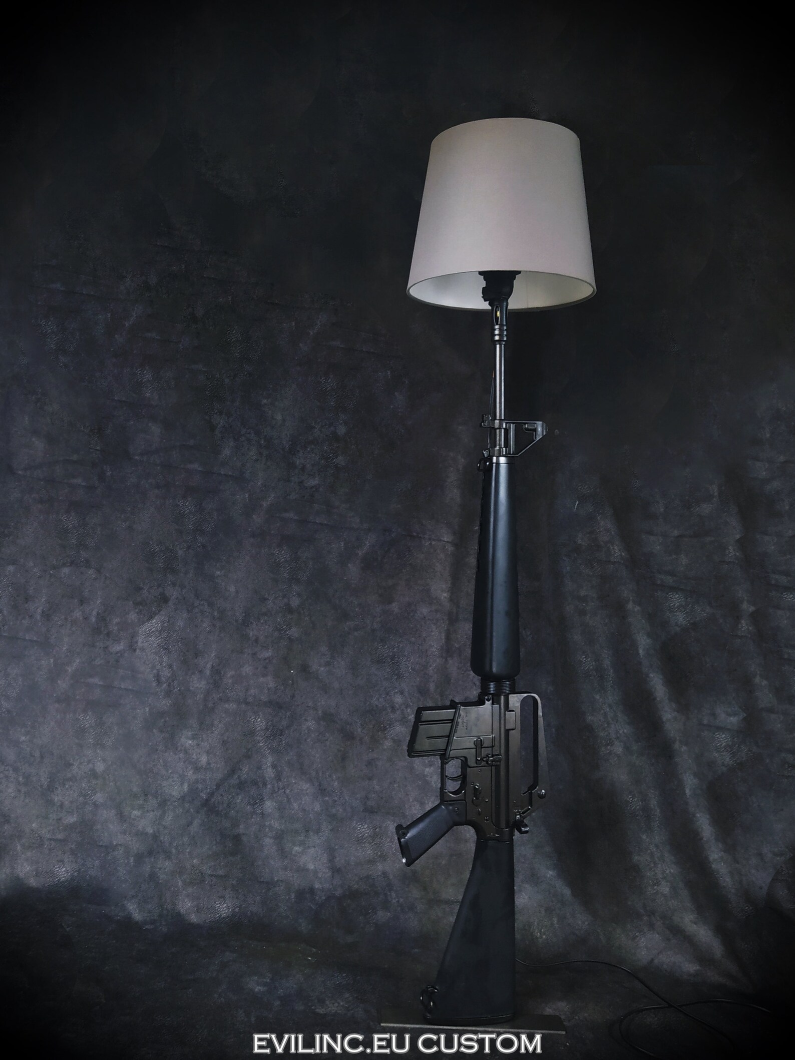 SOLD Gun M16 Lamp Weapon Firearm Rifle Carabine Table Etsy